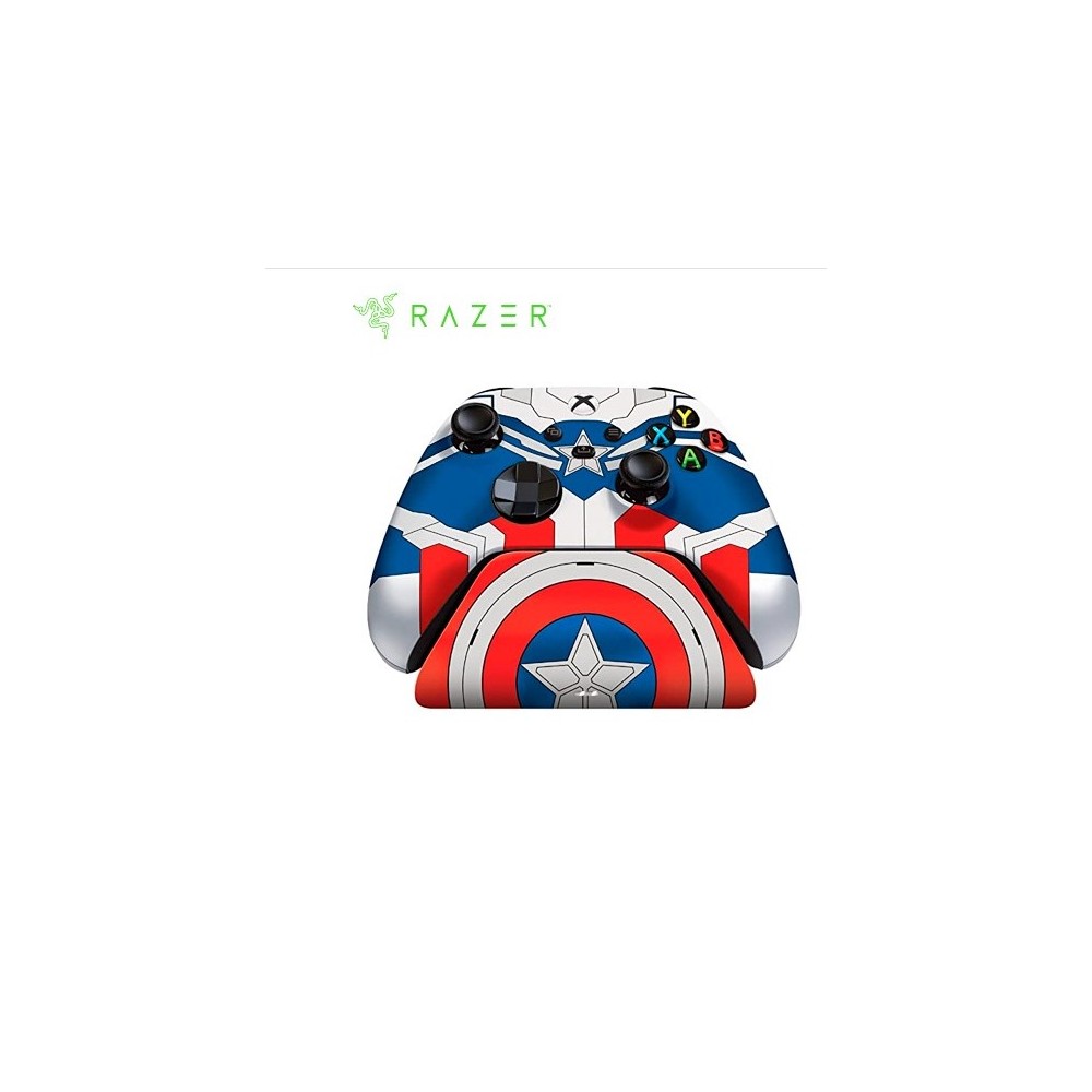 ELMVXBWCR-0UCPO GAMEPAD RAZER INALAMBRICO PC/XB + QUICK CHARGE STAND CAPTAIN AMERICA ED.