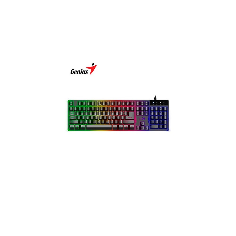 31310001401 TECLADO GENIUS GX SCORPION K8 GAMING RGB LED USB K NEGRO