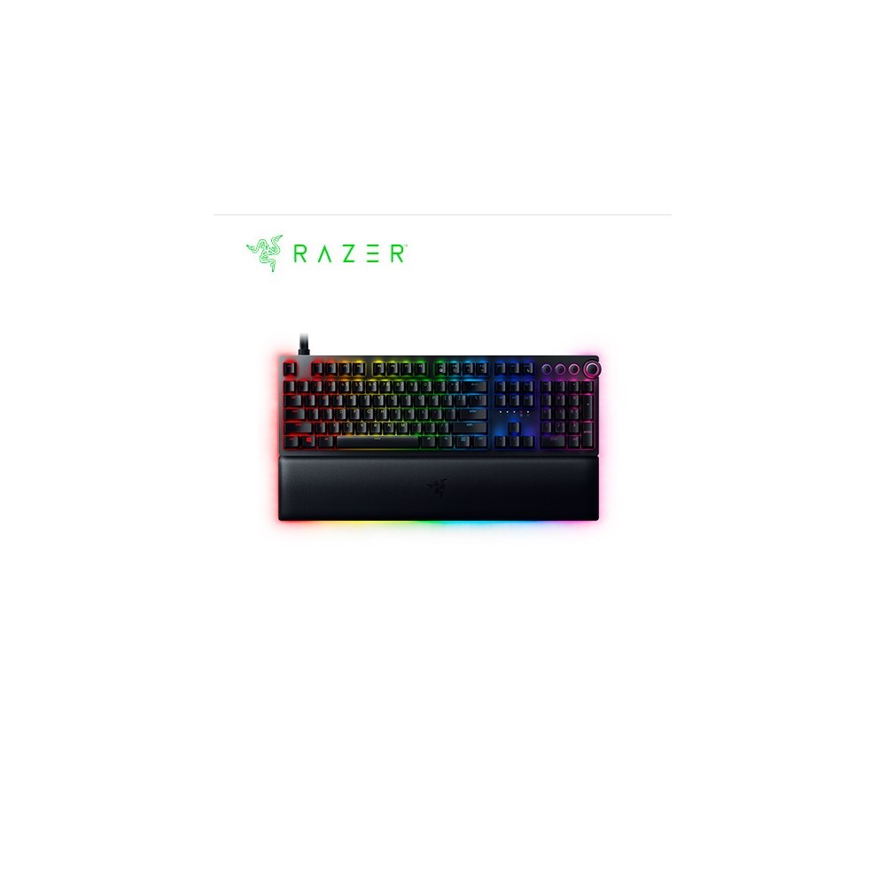 RZ03-03610200- R3U1 TECLADO RAZER HUNTSMAN V2 ANALOG OPTICAL CHROMA US  NEGRO