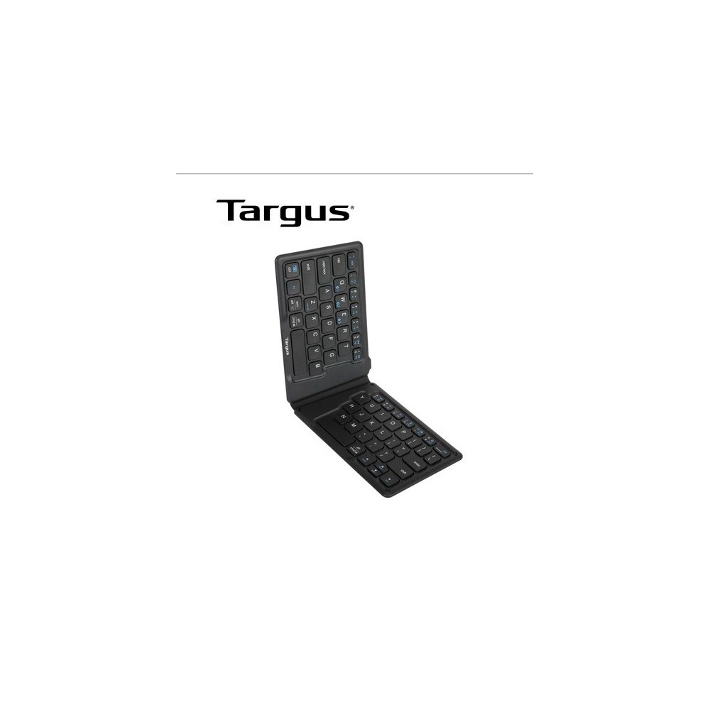 AKF003US TECLADO TARGUS KF003 ERGONOMICO ANTIMICROBIAL PLEGABLE BT US  NEGRO