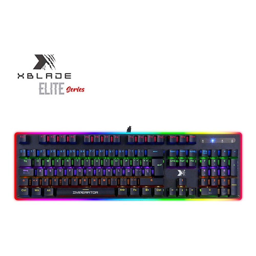 GXB- K980G TECLADO XBLADE GAMING ELITE IMPERATOR OPTICO-MECANICO RGB  NEGRO