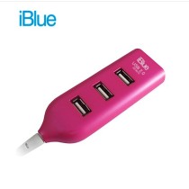 PN 52054-RD HUB USB IBLUE 4 PORT 2.0  ROJO