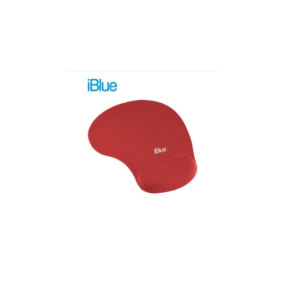 PN MP-372-RD PAD MOUSE IBLUE MD C/DESCANSADOR  ROJO