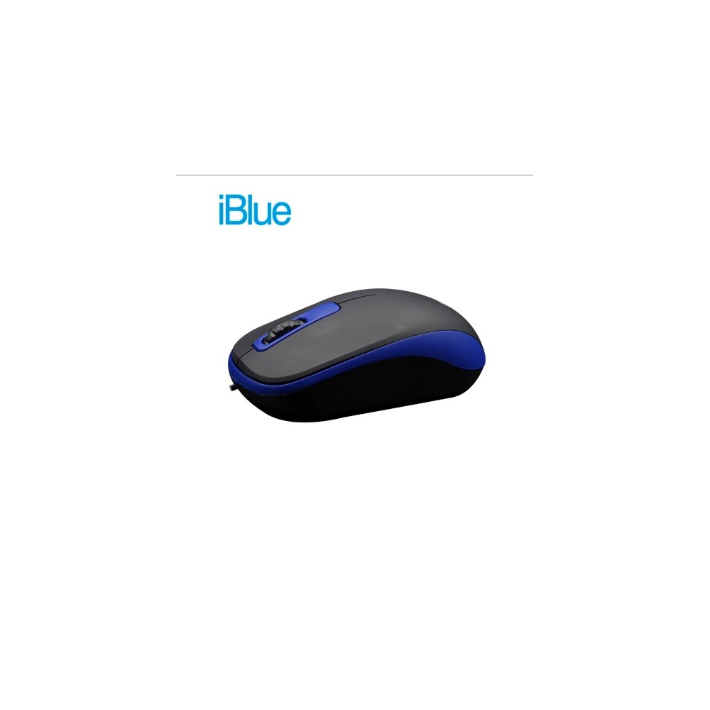 PN XMK-180-BL MOUSE IBLUE OPTICAL USB XMK-180 V2 NEGRO CON AZUL