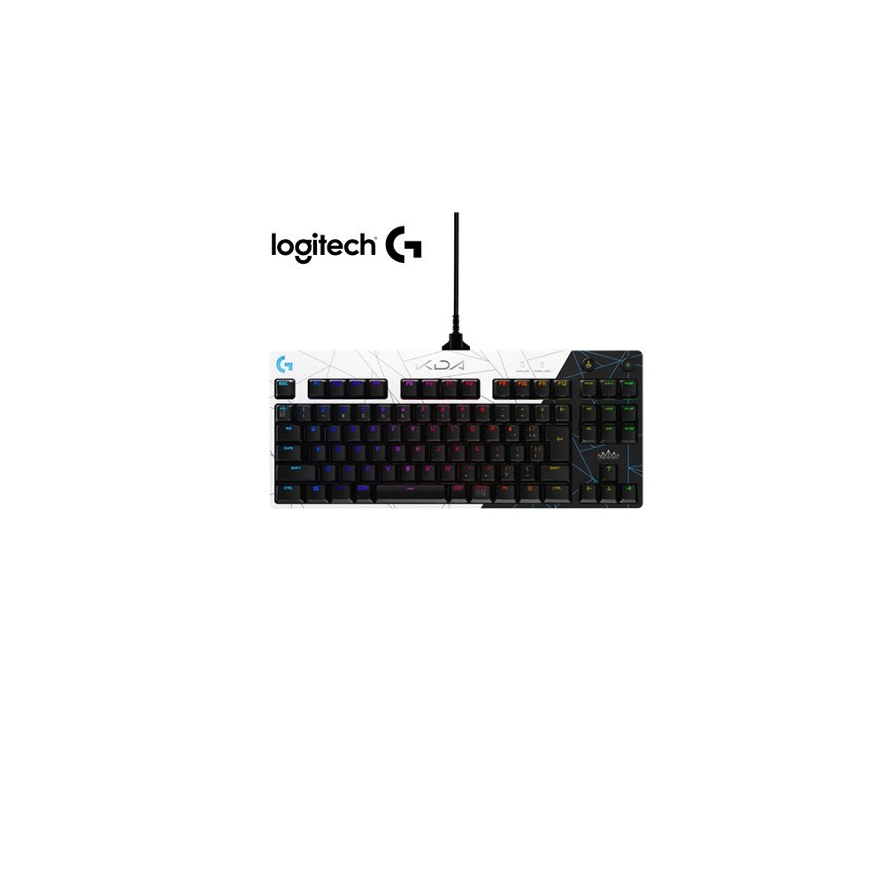 920-010074 TECLADO LOGITECH PRO KEYBOARD K/DA GX BLUE RGB COLOR NEGRO