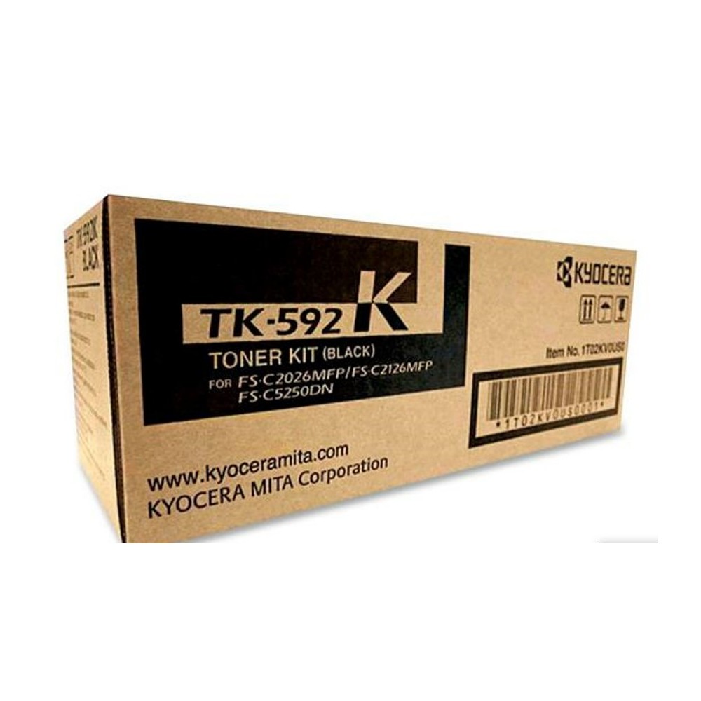 TK-592K CARTUCHO TONER KYOCERA ORIGINAL NEGRO RENDIMIENTO 7000 Páginas