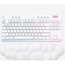 920-010684 TECLADO LOGITECH G715 TKL WIRELESS MECHANICAL LINEAR RGB W/PALM REST COLECCIÓN AURORA COLOR BLANCO