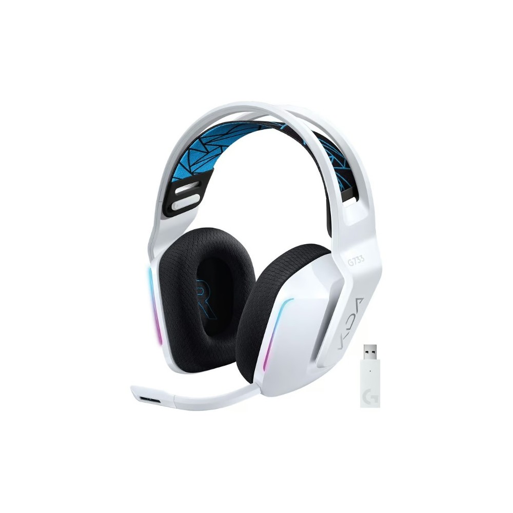 981-000989  AUDIFONO C/MICROF. LOGITECH G733 K/DA ED LIGHTSPEED COLOR BLANCO