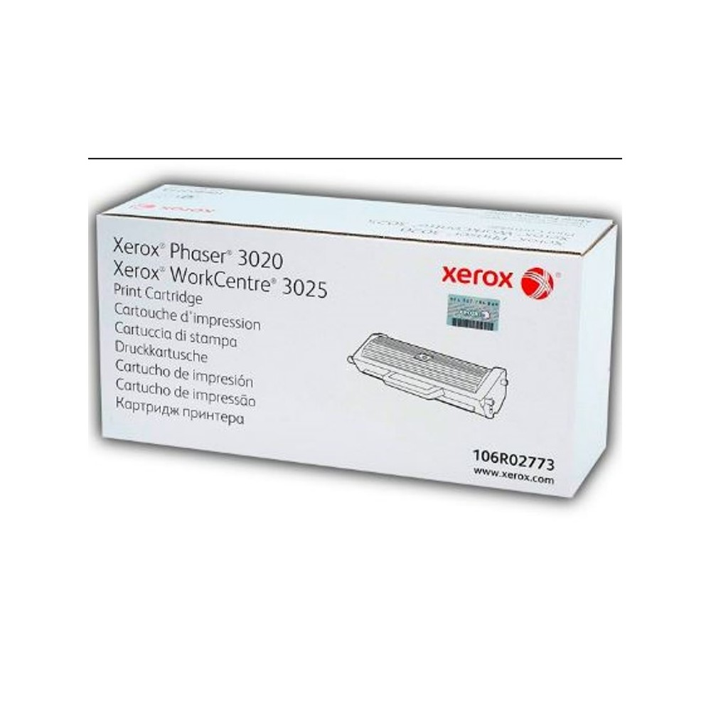 106R02773 CARTUCHO TONER XEROX ORIGINAL NEGRO RENDIMIENTO 1500 Páginas