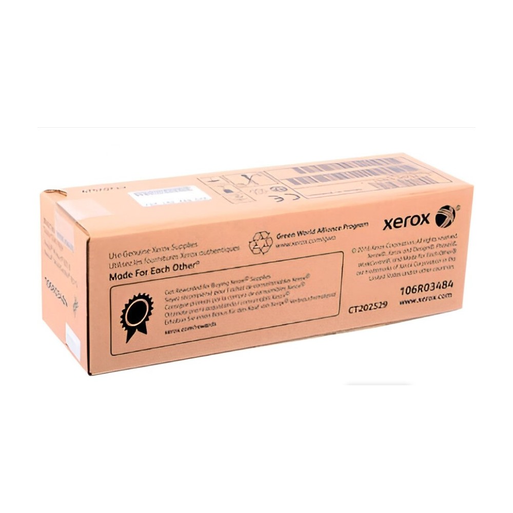 106R03484 CARTUCHO TONER XEROX ORIGINAL NEGRO RENDIMIENTO 2500 Páginas