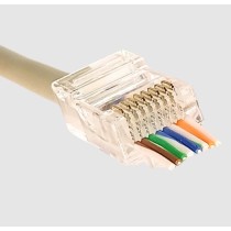 EZ PLUG RJ45 CAT5e SATRA CAJA POR 100 UND