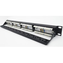 Patch Panel Cat.  5E  24 Ptos. Preconfigurado