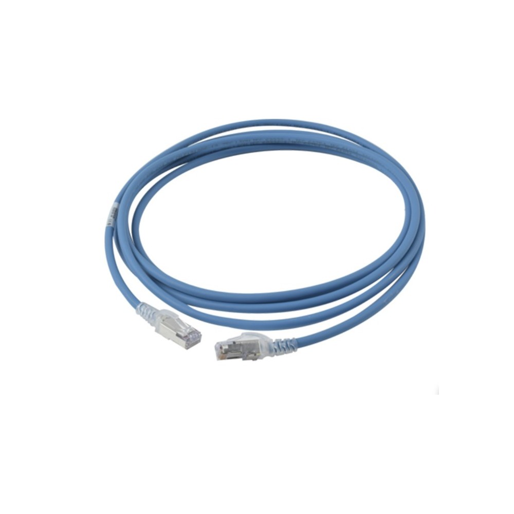 PATCH CORD SIEMON CAT6A LSZH 3 METROS COLOR AZUL ZM6A S10 06B