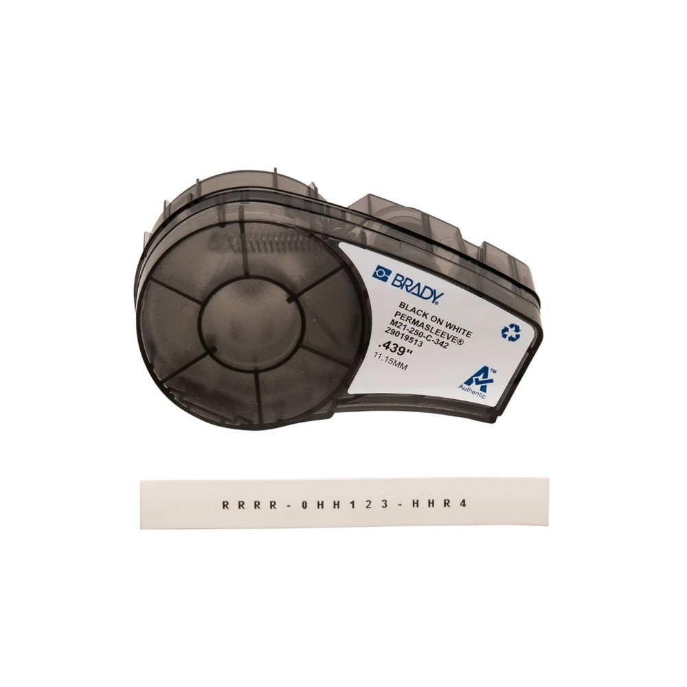 CARTUCHO BRADY TERMOCONTRAIBLE DE 11.15MM POR 2.13 METROS  M21-250-C-342 COLOR BLANCO