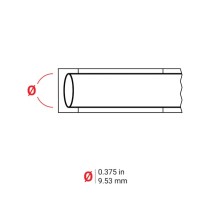 ETIQUETA TERMOCONTRAIBLE BRADY M21-375-C-342 BLANCO PARA  BMP21-PLUS, IDPAL, LABPAL, M210 DE 3/8"