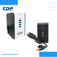 ESTABILIZADOR CDP R2CU-AVR1008I 1000VA/500W 8 SALIDAS 4 PUERTOS usb