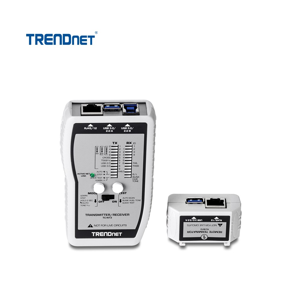Testeador TRENDnet TC-NT3 de cables de Red