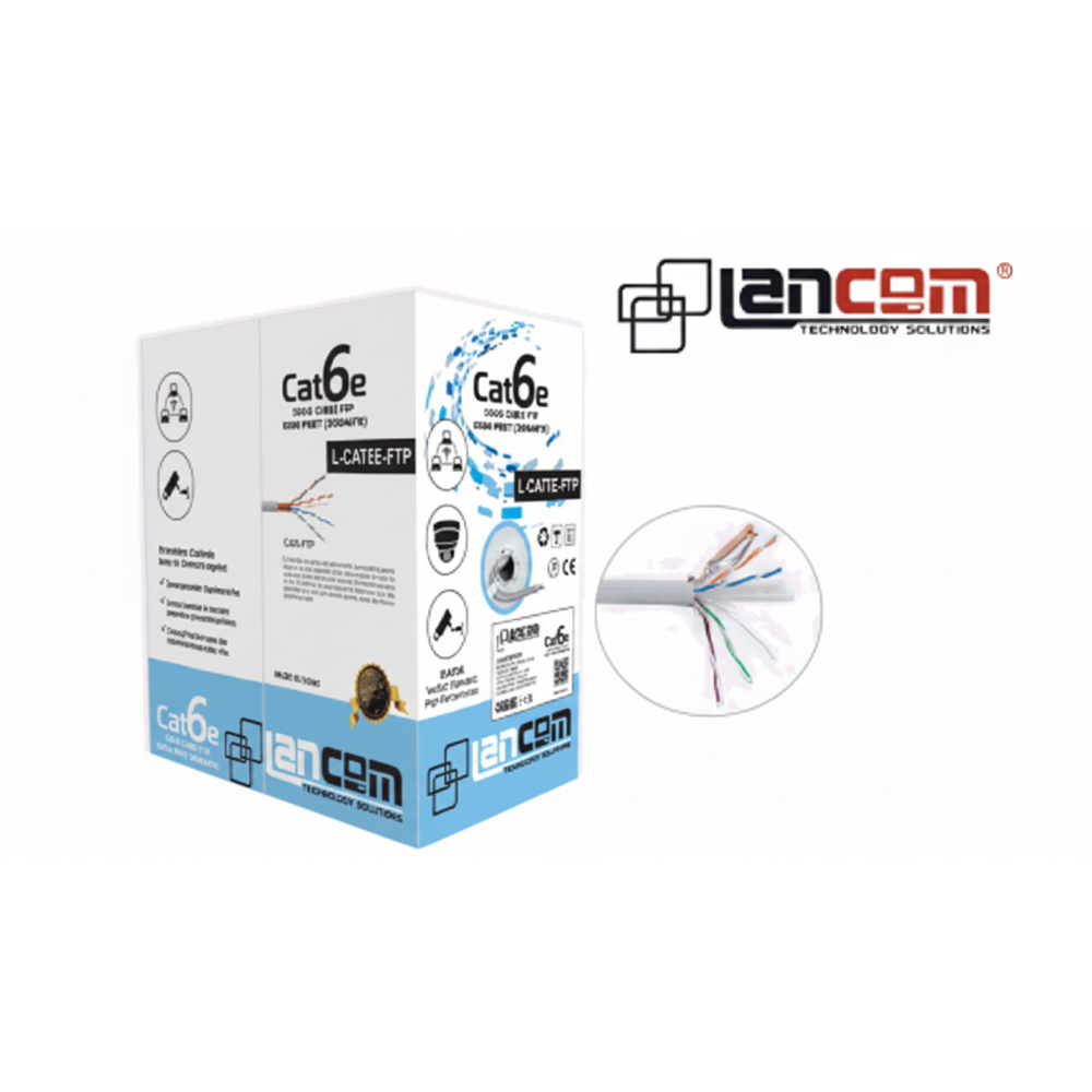 CABLE FTP LANCOM CAT6 OD 0.5mm GREY 305M MAS PLATINA