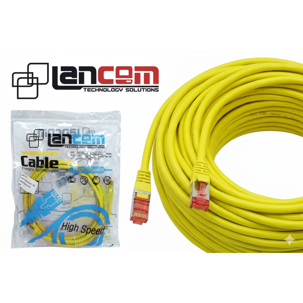 PATCH CORD LANCOM CAT6 FTP 2m YELLOW