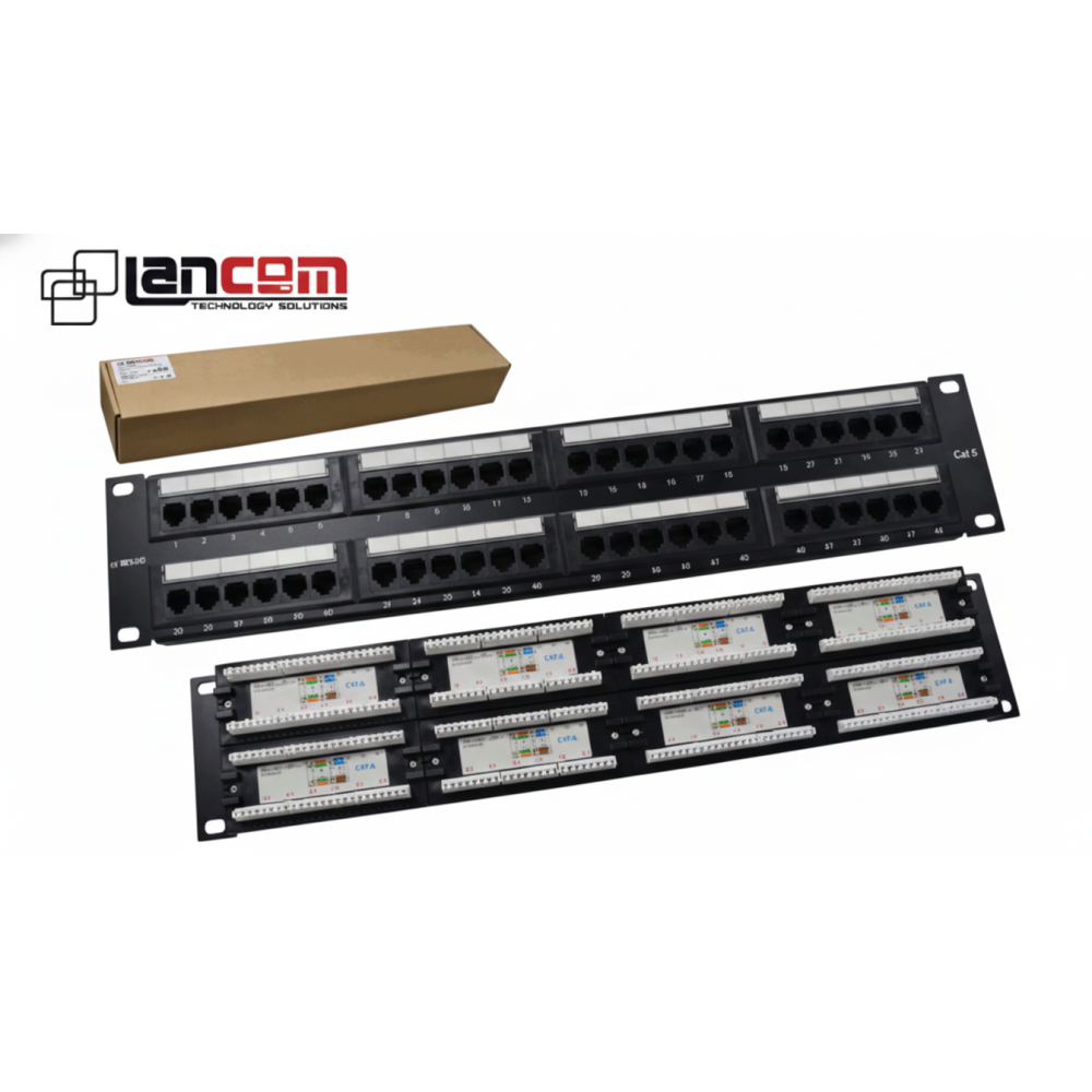 PUERTO PACH PANEL LANCOM CAT 6e 48P