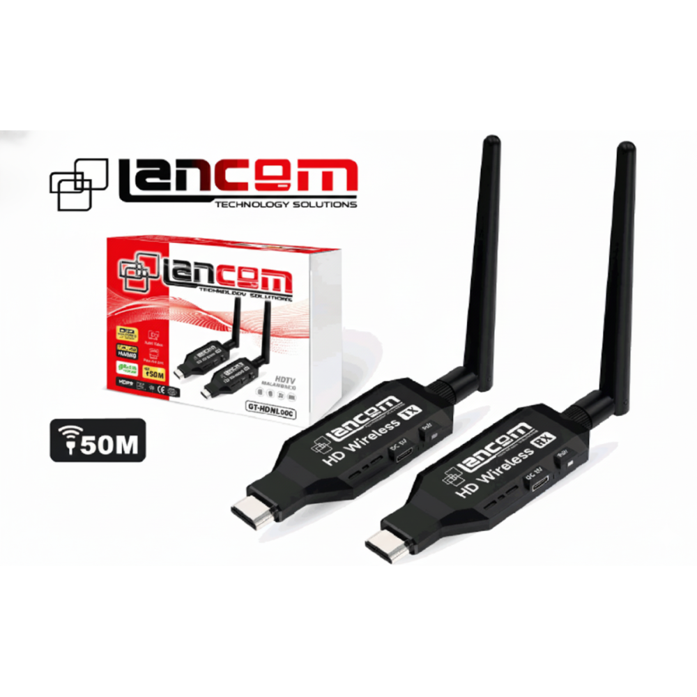 EXTENDER HDMI INALÁMBRICO LANCOM 1920X1080P A 60 HZ 50m ANTENA EXTERNA