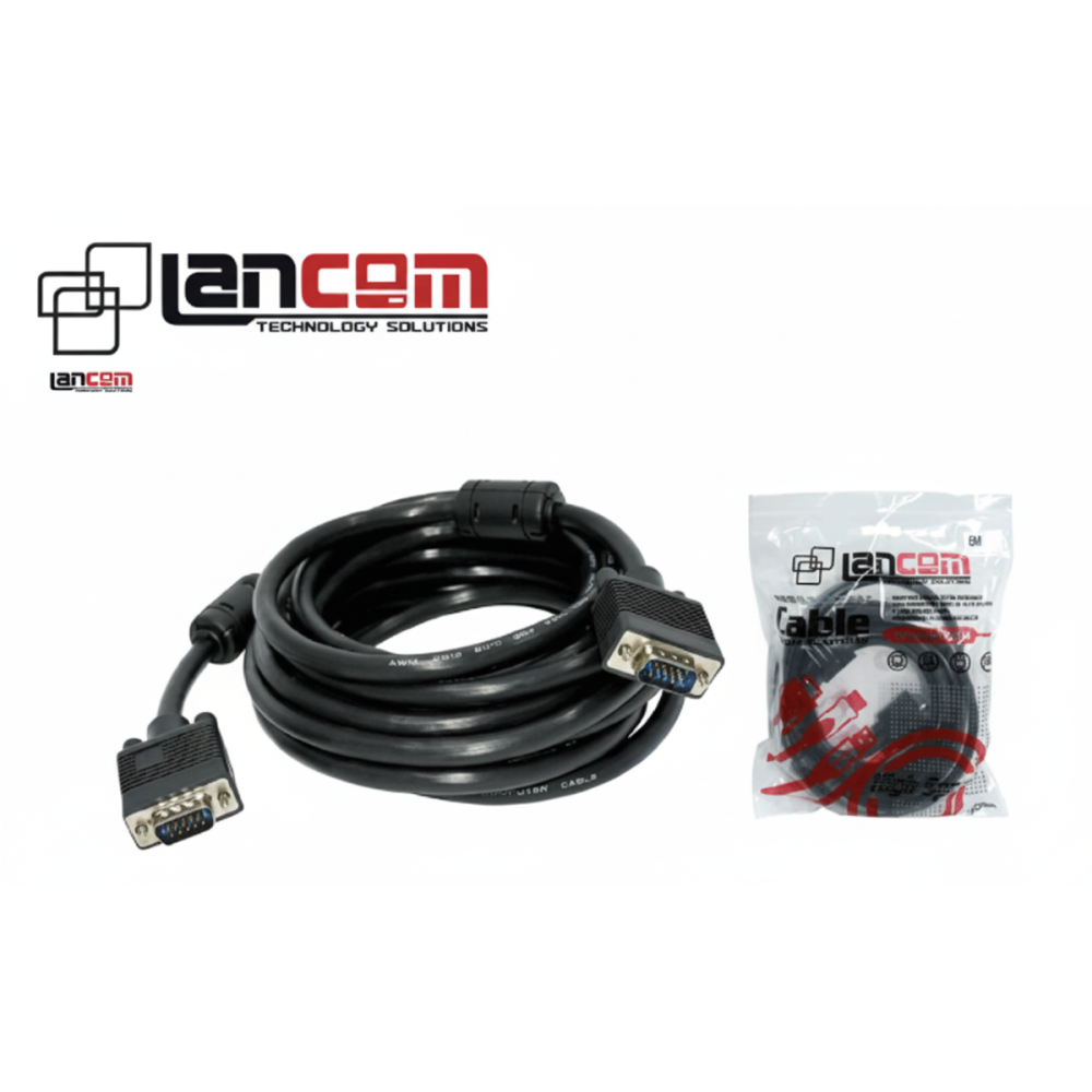 CABLE VGA 15MX15M FERRITA 8M NEGRO LANCOM MONITOR