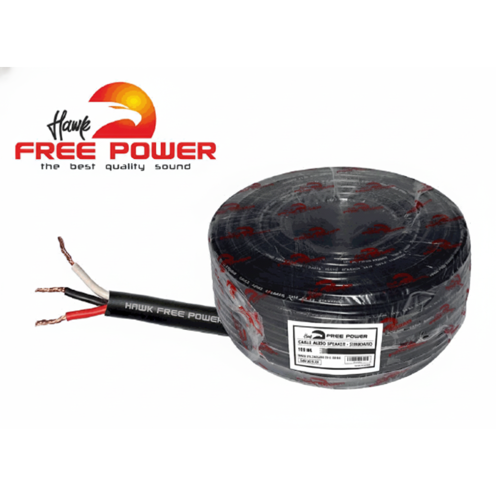 CABLE VULCANIZADO P/AUDIO 3X16 OD 11MM NEGRO 100M