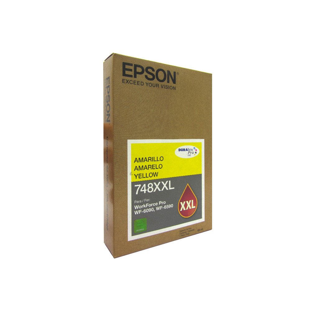 Tinta Original Epson T748XXL420 Amarillo 7000 Páginas para Impresoras Epson