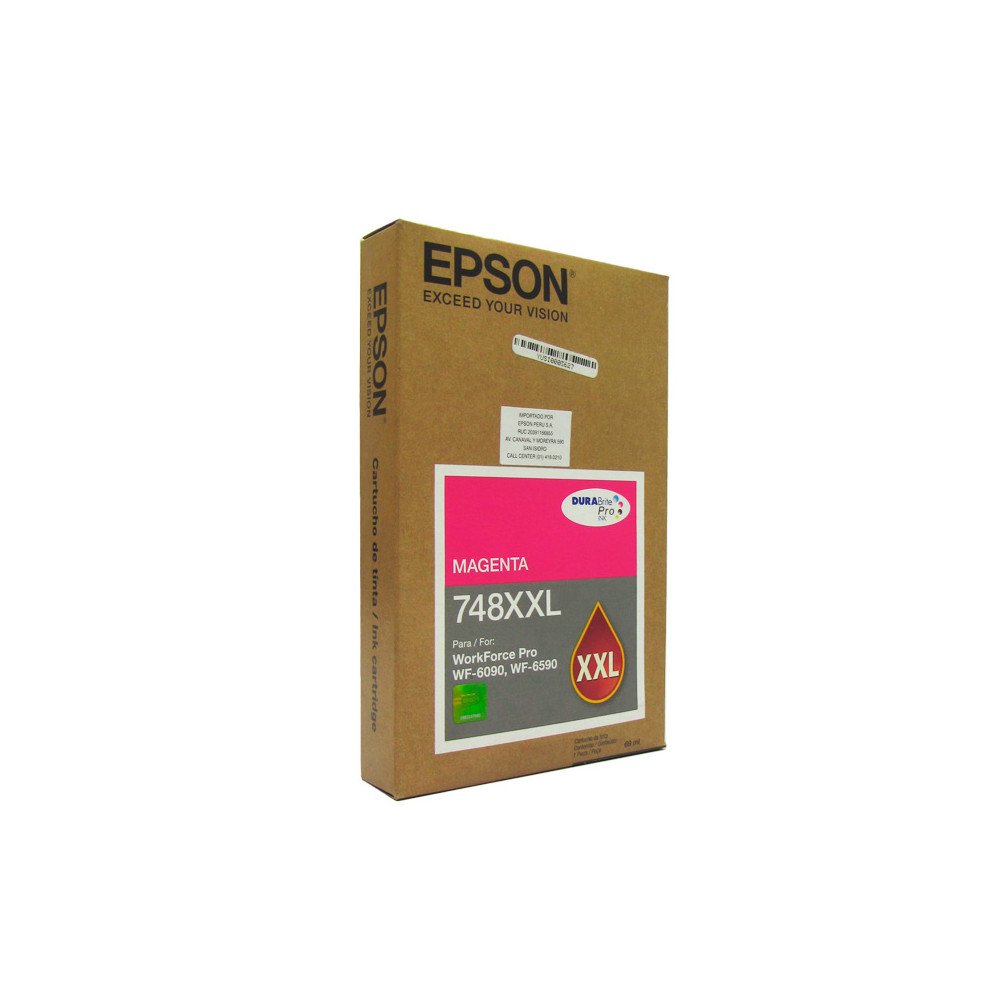 Tinta Original Epson T748XXL320 Magenta 7000 Páginas para Impresoras Epson
