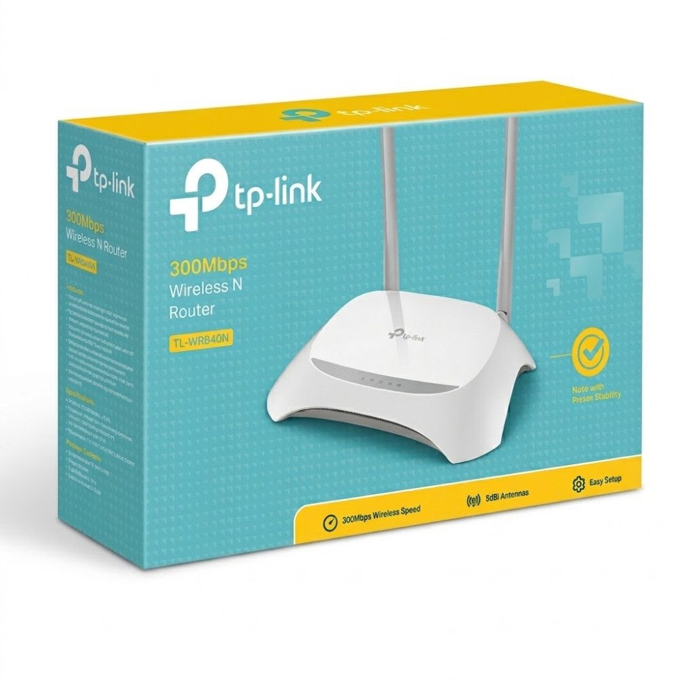 Router TP-Link TL-WR840N WiFi N300 Monobanda 2.4GHz