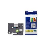 Cinta Compatible TZC-231 12mm Negro Blanco Adhesiva para Rotuladoras Brother