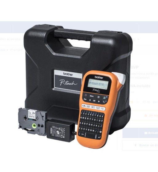 ROTULADORA BROTHER PTE110VP PORTATIL CON MALETIN