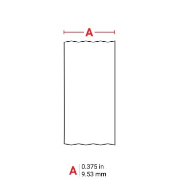 M21-375-595-WT | CINTA BRADY DE IMPRESIÓN Y ETIQUETAS DE VINILO CON ADHESIVO DE 9.5mm X 6.4 mts. BLANCO