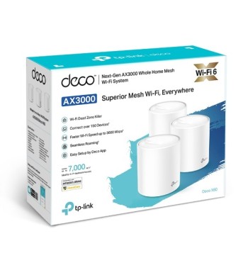 TL Deco X60 3PACK | AX3000 SISTEMA Wi-Fi 6 EN MALLA PARA TODO EL HOGAR