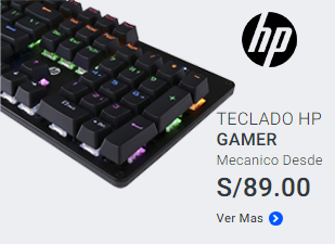 TECLADO GAMER HP MECANICO MODELO EXCLUSIVOS - BANNER - HP - TECEMIP SAC - DISTRIBUIDOR AUTORIZADO DE LA MARCA HP EN PERU